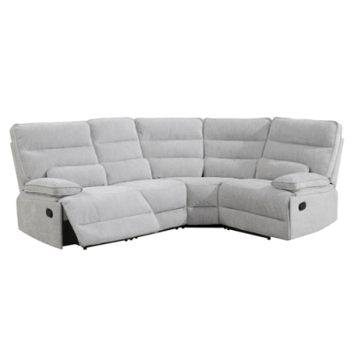 Louise Manual Recliner Corner Unit - Grey 1