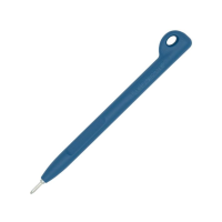 Detectamet Elephant stick pen, blue housing, blue ink with lanyard loop