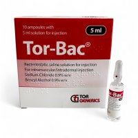 Torbac BacterIostatic 0.9% Sodium Chloride - 1 Box of 10  5ml Bottles
