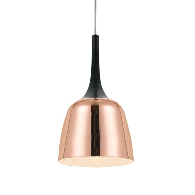 Telbix Polk Pendant 20cm Pendant Black/Copper