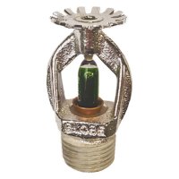 1/2" Bulb-type Sprinkler Head, Pendant, Chrome, 200 Degree Standard Response