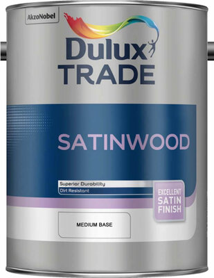 Dulux Trade Satinwood Medium Base 5L Paint 5184002