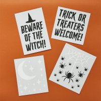 Trick Or Treat Window Clings - Pack of 4