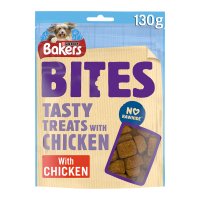 Bakers Dog Chicken Bites Treats 6x130g