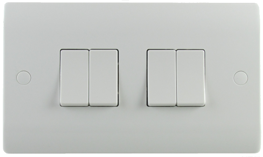 Sline 4G 2W Switch White SL308