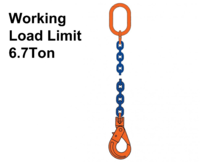 Single Leg 13MM Chain Slings with Safety Hook