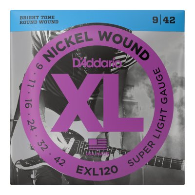 D'Addario XL Nickel Electric Guitar String Set Super Light