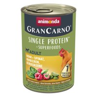 Animonda GranCarno Adult Dog Superfoods Chicken/Spinach/Raspberries/Pumpkin Seeds 6x400g