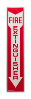 Fire Extinguisher Arrow, 4"W x 18"H, Vinyl