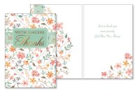 Card - With Sincere Thanks   (22524)