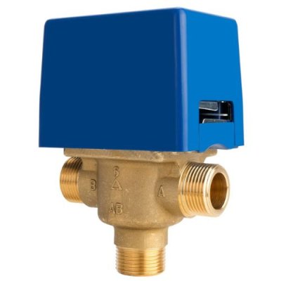 Zoneventiel 3-weg 4/4MM 230V  met micro switch