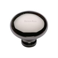 C113-38-PNF - Heritage Brass Cabinet Knob Victorian Round Design 38mm Polished Nickel Finish
