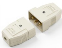 bakelite flex connector 3 pin 5 amp