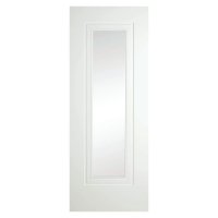 B016 Versailles 1 Panel Clear Premium Primed White