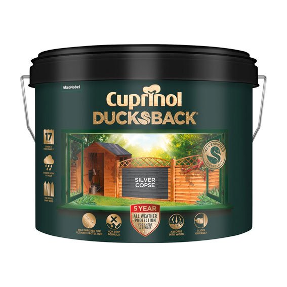 Cuprinol Ducksback Silver Copse 5 Year Colour & Weather Protection