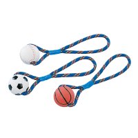 Nobby Rubber Ball With Rope