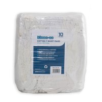 White 100% Cotton T-Shirt Rags