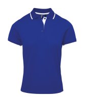 PREMIER LADIES CONTRAST COOLCHECKER POLO SHIRT