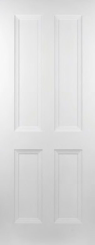 White Primed Cambridge 4 Panel