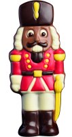 Decorated hollow milk chocolate Nutcracker soldier in cello - 6 x 100g