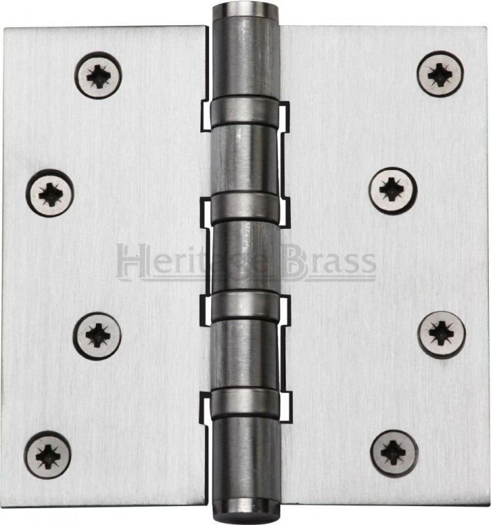 HG99-405-SC - Heritage Brass Hinge Brass With Ball Bearing 4 x 4 Satin Chrome Finish