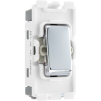 NEXUS POLISHED CHROME GRID SWITCH 20AX DOUBLE POLE