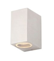 FLEET SQUARE GU10 UP/DOWN EXTERIOR WALL LIGHT GREY