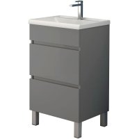 Jasmine-Floor-Standing-2-Drawer-Unit-&-Basin-(Matt-Grey)-50-cm