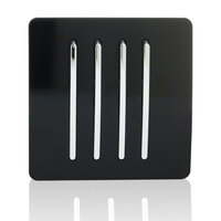 TRENDI 4 GANG 2 WAY SWITCH BLACK