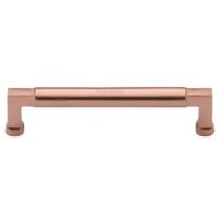 C0312 152-SRG - Heritage Brass Cabinet Pull Bauhaus Design 152mm CTC Satin Rose Gold Finish