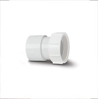 POLYPIPE WS32W WHITE FEMALE ADAPTOR 40mm WELD