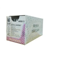 Johnson & Johnson 6/0 Vicryl Rapide Sutures - 45cm x 12 11mm, 3/8 Circle, RC - DMI Dental Supplies Ireland - Next Day Delivery