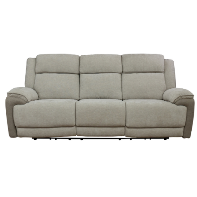 Walter Luxury Electric 3 Seater - Soft Grey