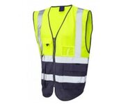 [369] Hi-Vis Executive Vest Yellow/Navy