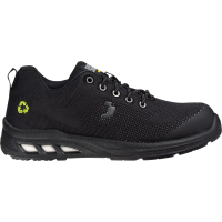 Safety Jogger Ecofitz S1P Low Safety Trainer Shoe, Black