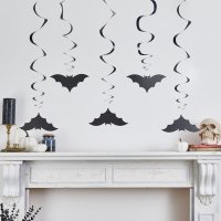 Bat Swirl Decorations - Pack of 5