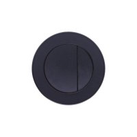 Tucker French Surrey Round Dual Flush Button Matt Black