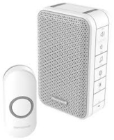 WIRELESS  DOORBELL WITH WITH VOLUME CONTROL WHITE