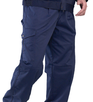 Super Click 9oz Cargo Trousers Navy