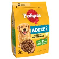 Pedigree Dog Adult Complete Dry with Chicken and Vegetables 3x3kg