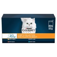 Gourmet Perle Pouch Senior 7+ Chef's Collection in Gravy 85g 60pk x 1