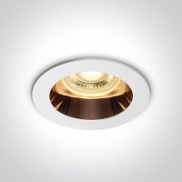 ONE Light White Copper GU10 recessed Reflector Dark Light IP20 | LV1202.0432