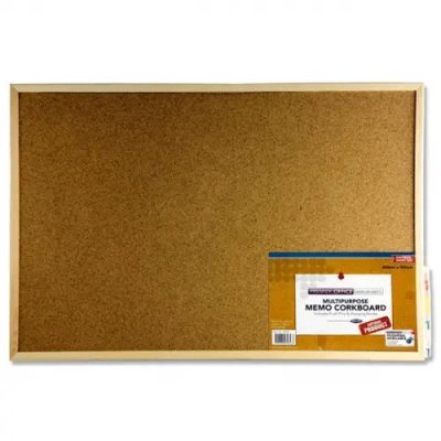 Concept Memo and Notice Cork Board 60x40cm