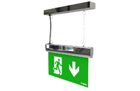 Emergency Blade Chrome LED Arrow Down Legend