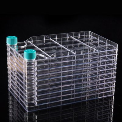 Biofactory, 10 Layer, 2 Wide Plug Seal Caps, TC, Sterile, Incl 6x Vent Caps & 6x Plug Seal Caps