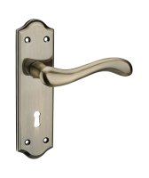 Lansdowne S-AT-Lansdowne Lever Handle Solid Antique Brass