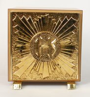 Tabernacle/Wood Effect/Gold Finish Door   (88308)