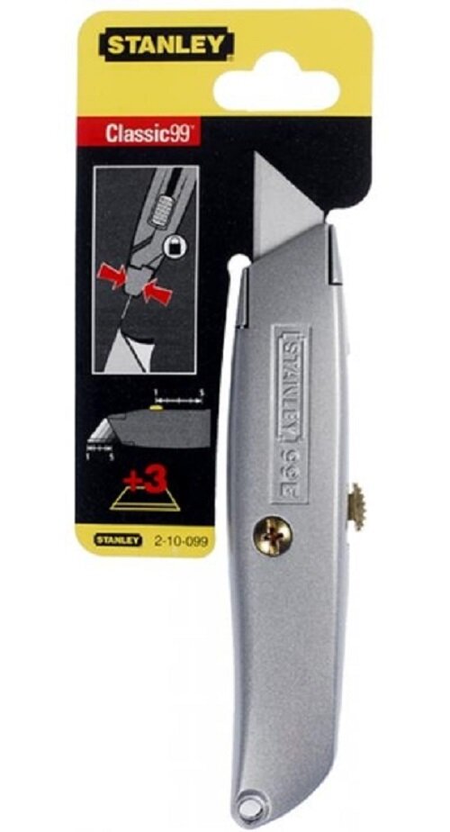 STANLEY 99E RETRACTABLE BLADE KNIFE WITH 3 BLADES