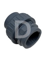 PVC Metric VDL Single Union x Female BSP Thread