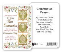 Prayer Card/Communion/Symbolic   (C71729)